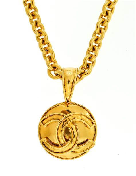 chanel gold necklace replica|Chanel copy necklace.